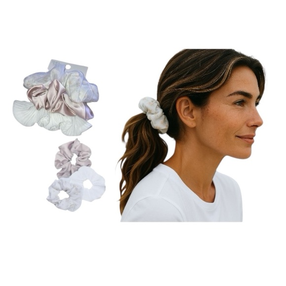 Time And Tru Ivory Ponytail Tie Scrunchie - Picture 12 of 12